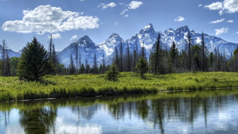 Tetons Mountains Landscape