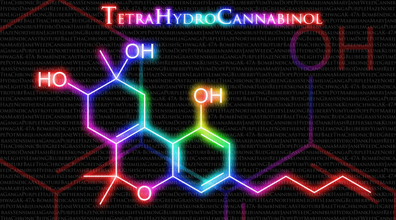 Tetrahydrocannabinol chemical structure