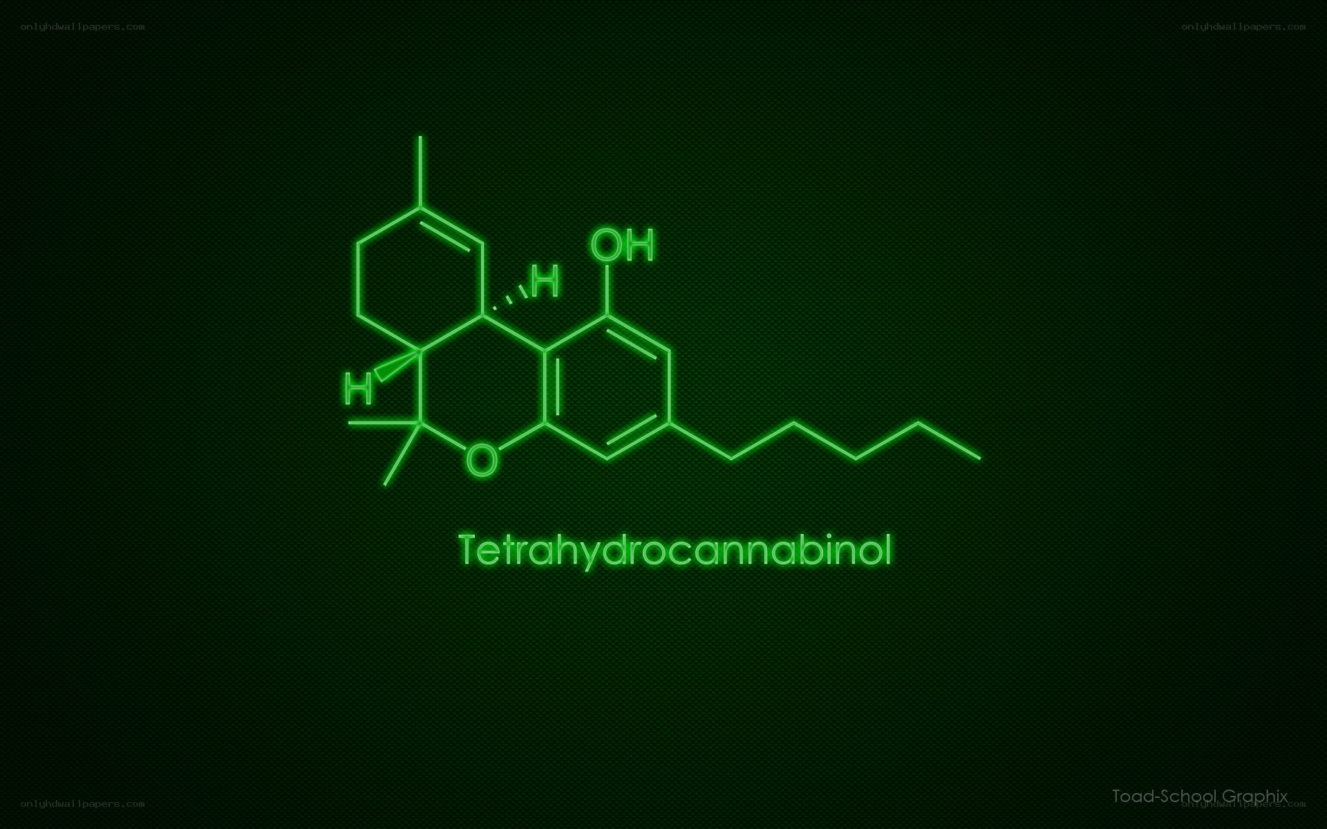 Tetrahydrocannabinol chemical structure