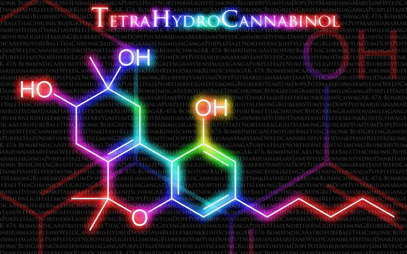 Tetrahydrocannabinol molecule