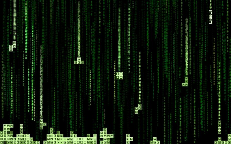 Tetris Blocks in Matrix