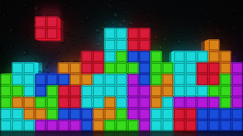 Tetris Blocks Stacked