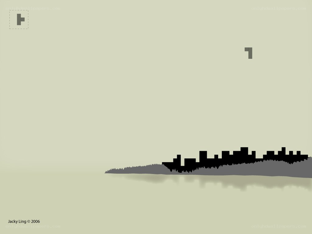 Tetris cityscape