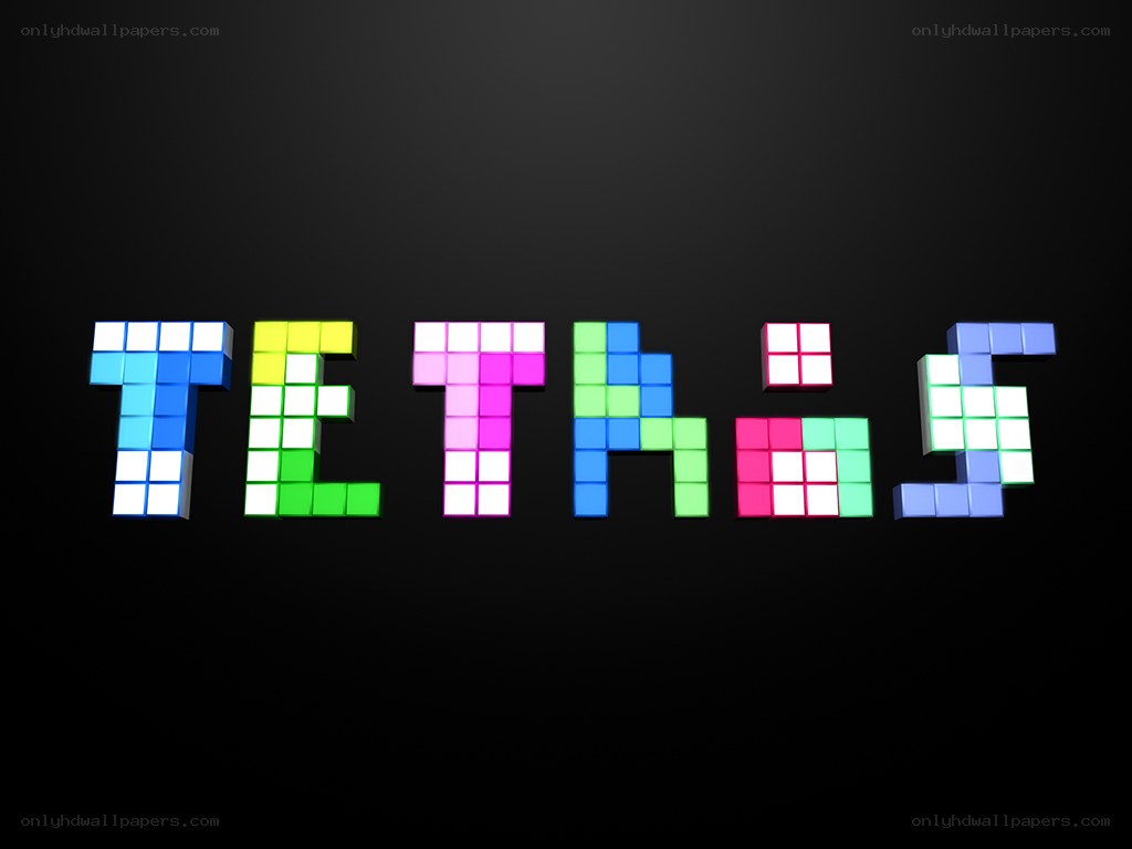 Tetris logo in block letters