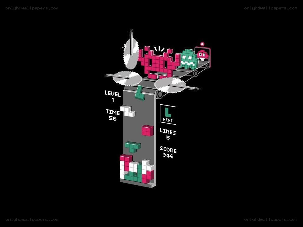 Tetris meets Space Invaders