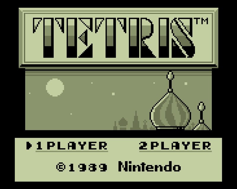 Tetris title screen