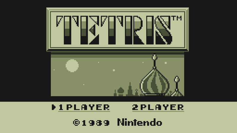Tetris title screen
