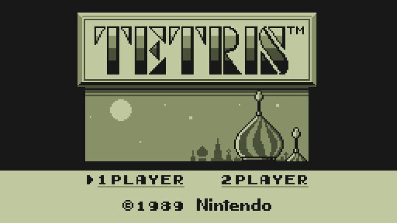 Tetris Title Screen — Green