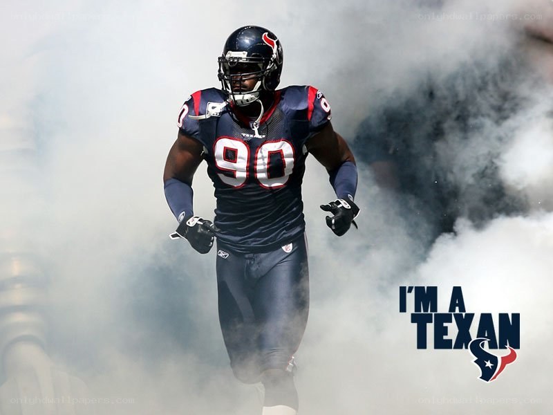 Texans football player running