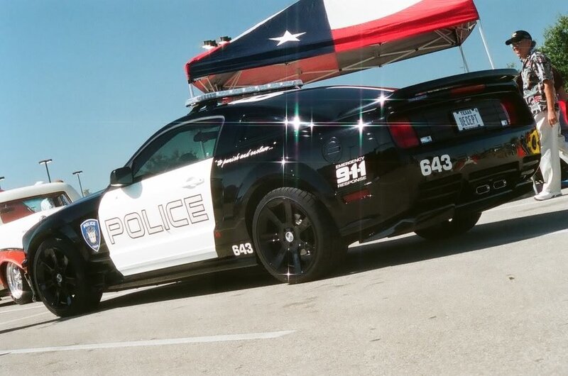 Texas police car at event
