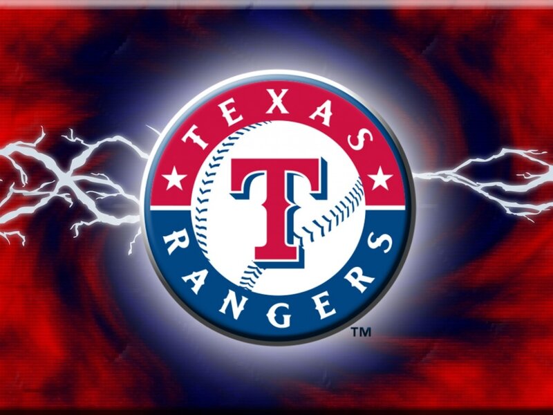 Texas Rangers Logo — Red, Dramatic, Digital Art