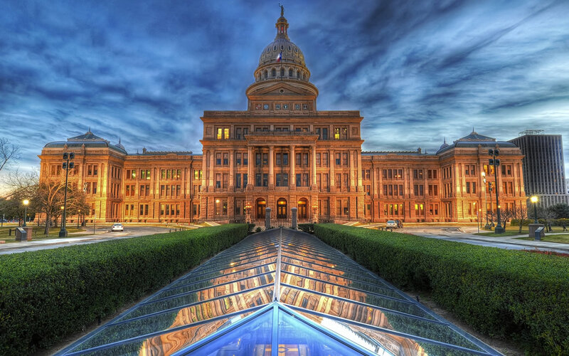 Texas State Capitol Building — Blue
