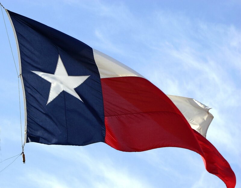 Texas State Flag — Blue