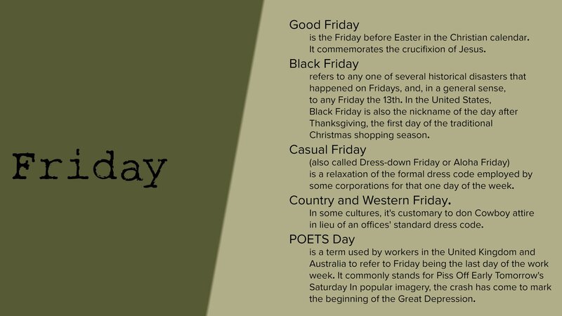 Text About Friday