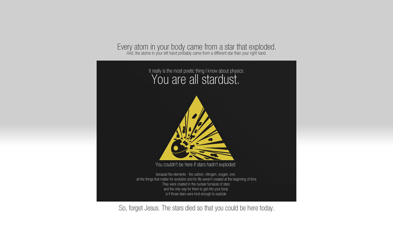 Text About Stardust — Black