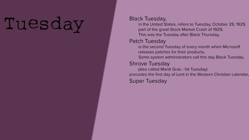 Text About Tuesday