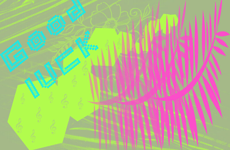 Text and Abstract Shapes