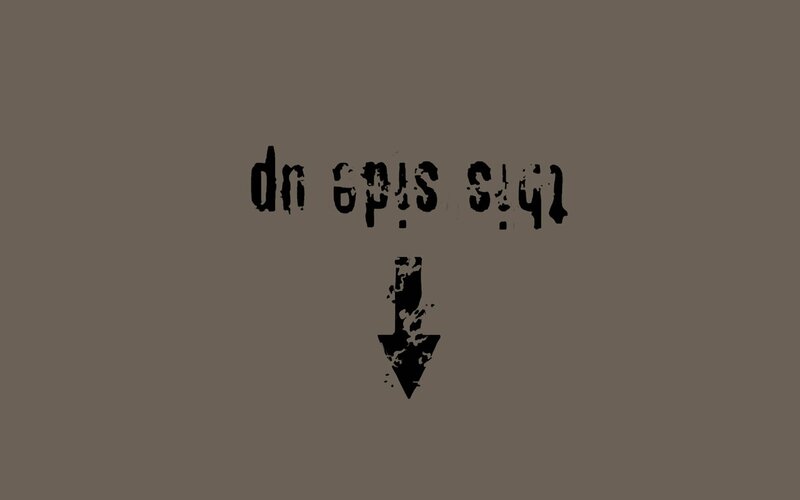 text and arrow graphic