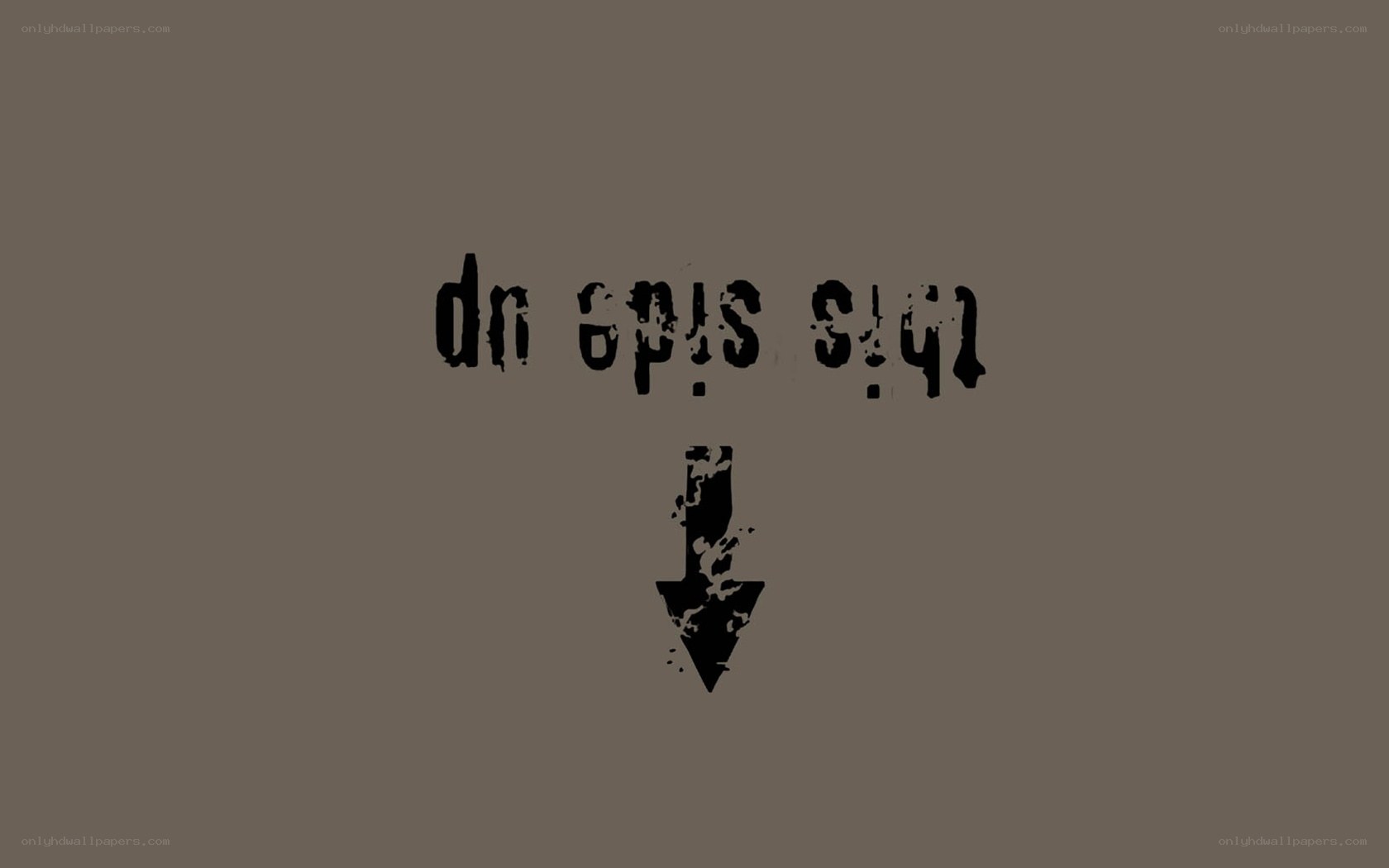 text and arrow graphic