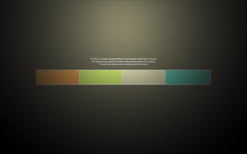 text and color blocks