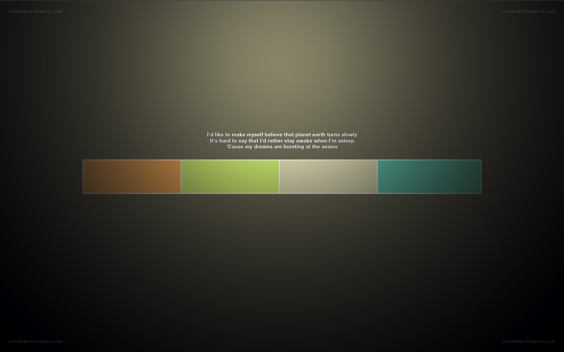 text and color blocks