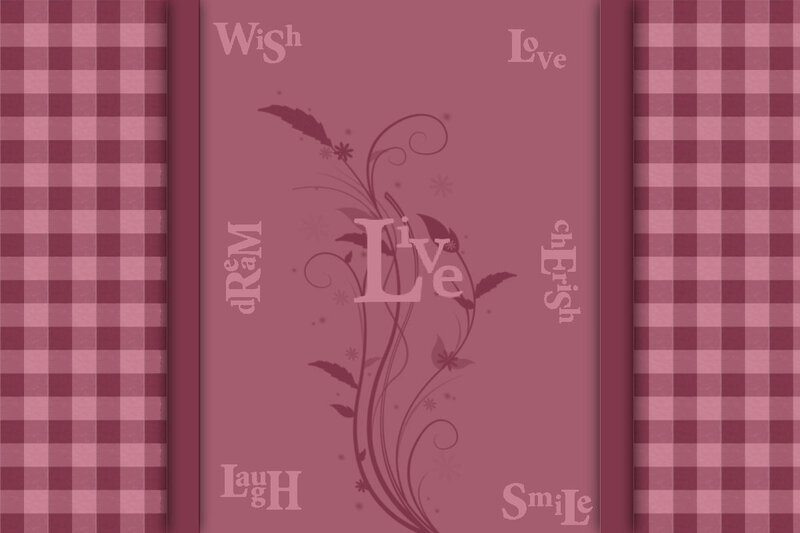 Text and Floral Design