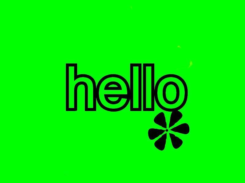 Text and Flower Symbol
