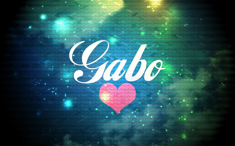 Text and Heart on Patterned Background