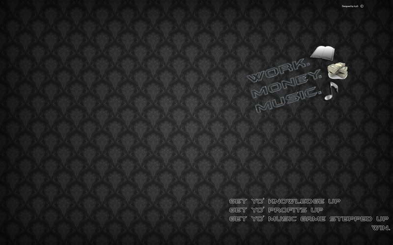 Text and Icons on Patterned Background