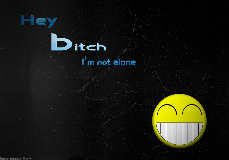 text and smiley face