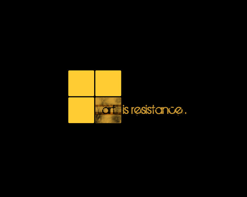 Text and Squares Logo