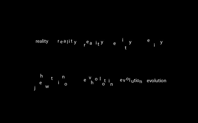 text animation of words