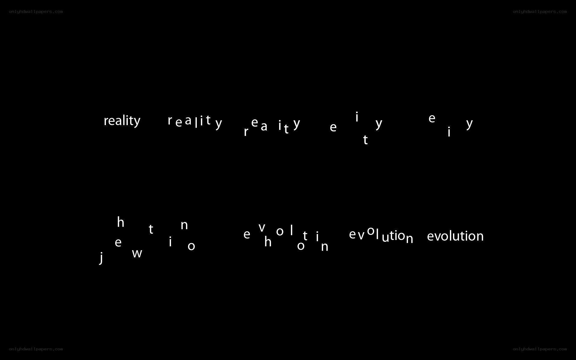 text animation of words
