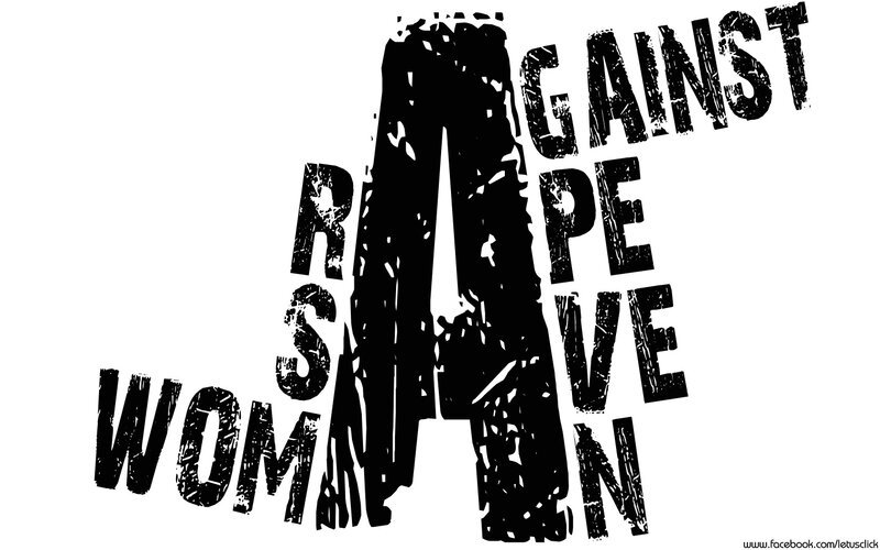 Text Art Against Rape