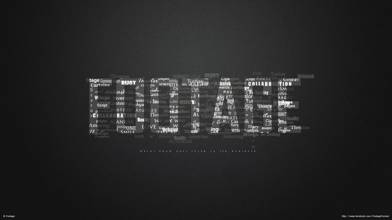 text art collage