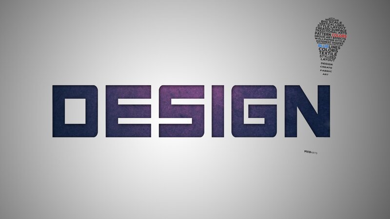 Text Art Design — Purple