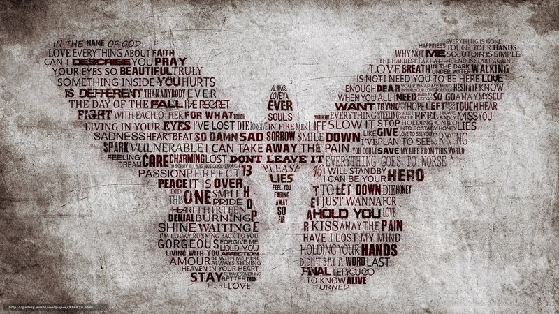 text art heart wallpaper