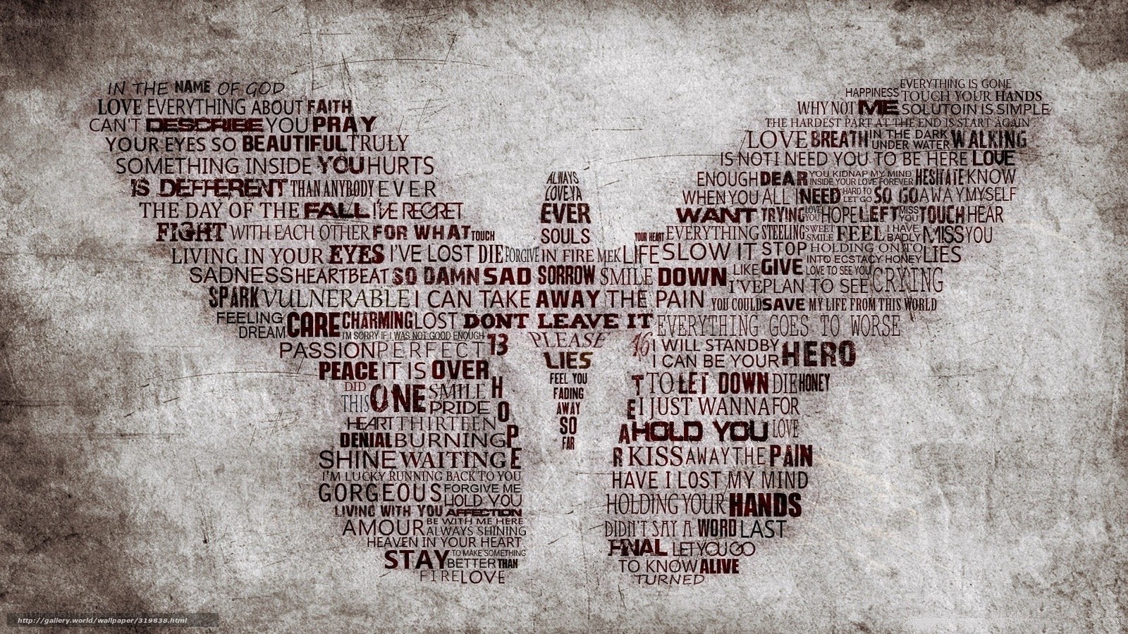 text art heart wallpaper