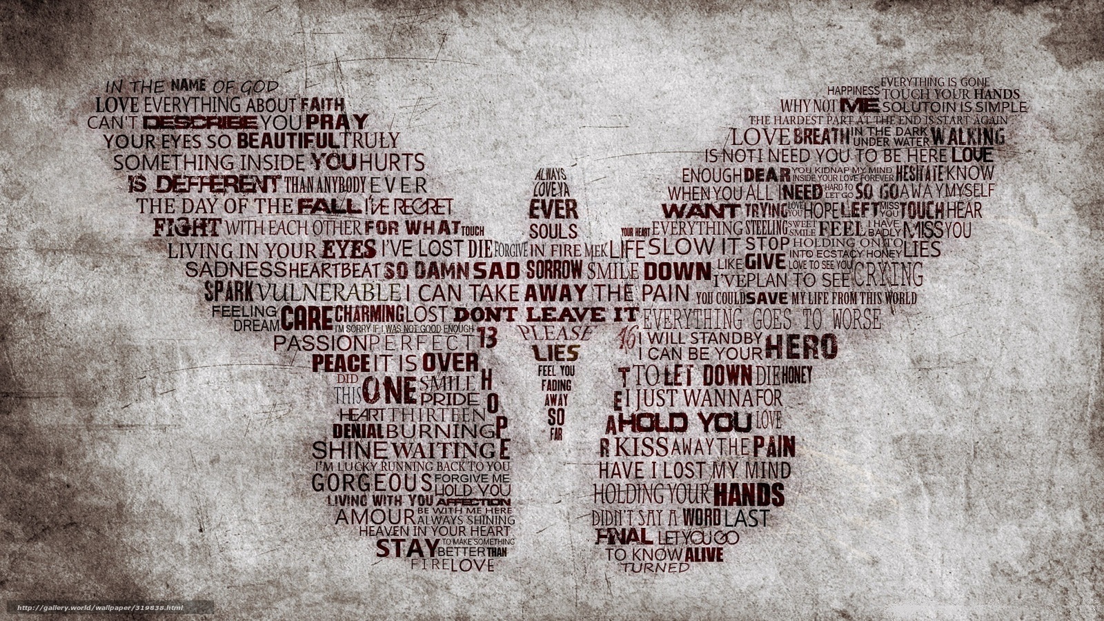 text art heart wallpaper