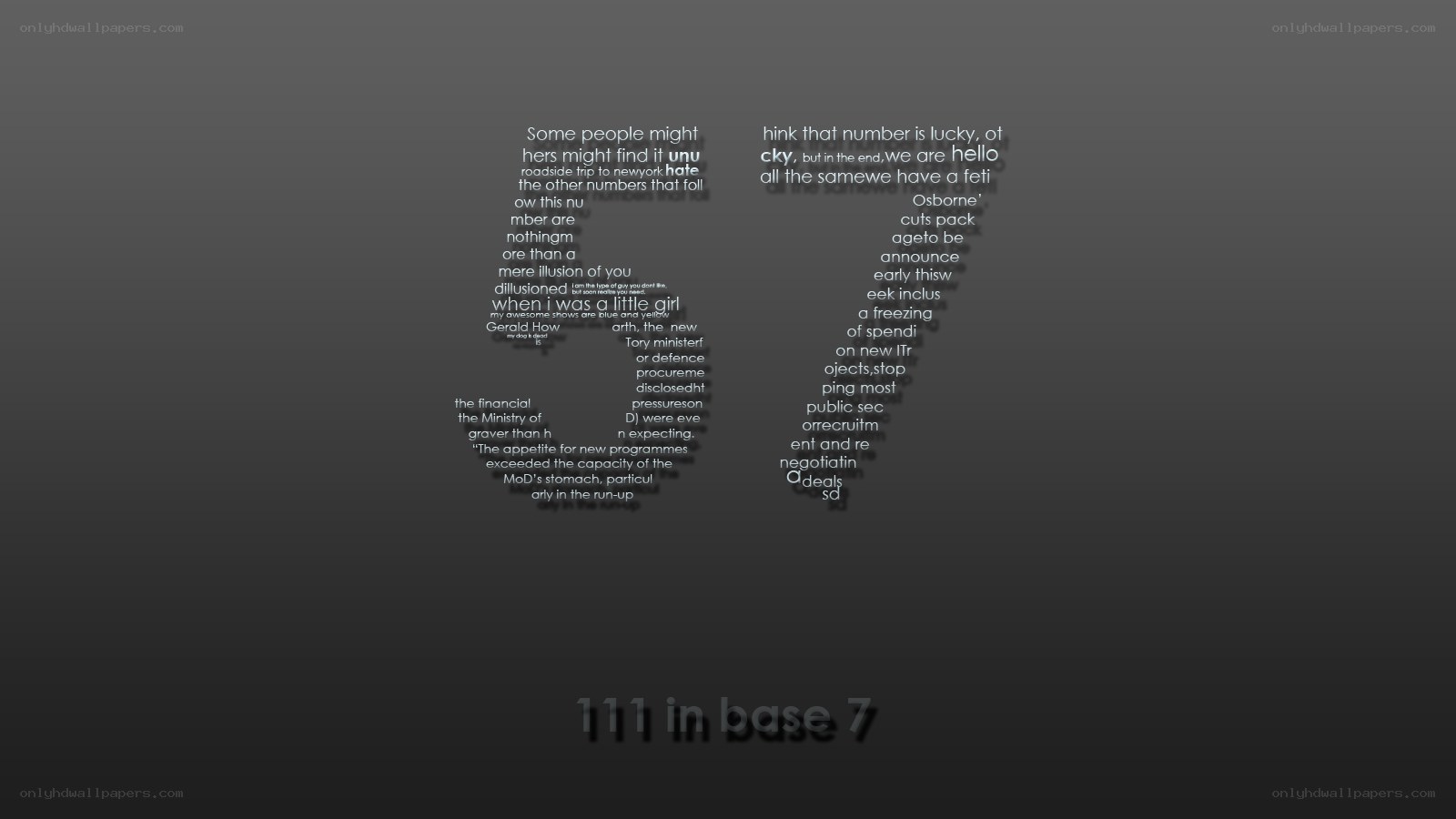 text art in base seven