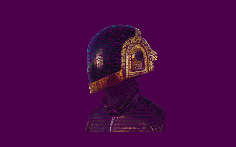 text art of a head silhouette