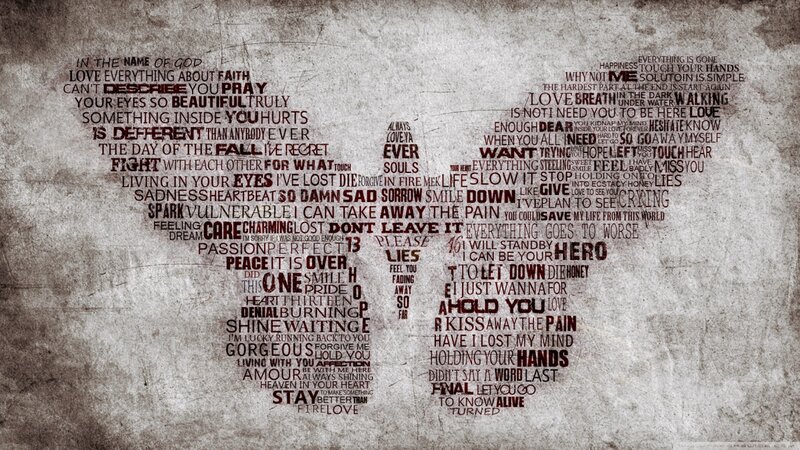 Text Art of a Heart
