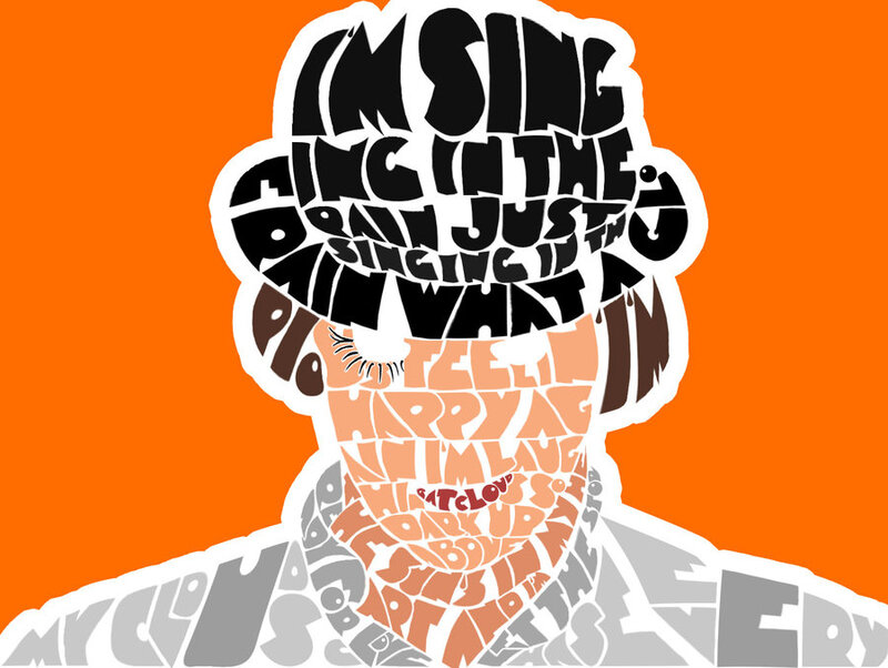 text art of a person singing