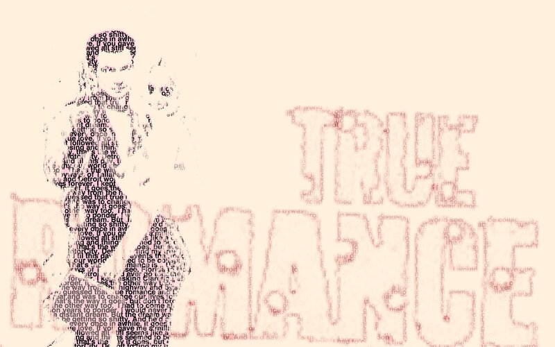 text art of couple