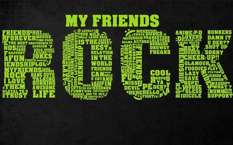 Text Art of Friends
