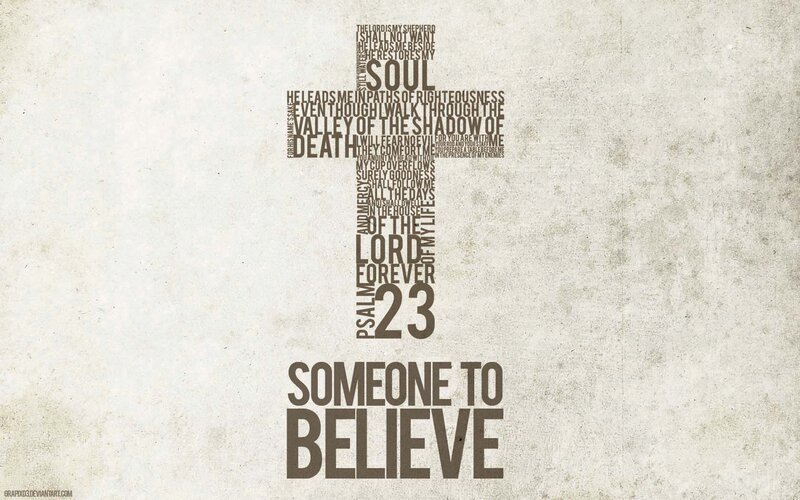 Text Art of Psalm 23
