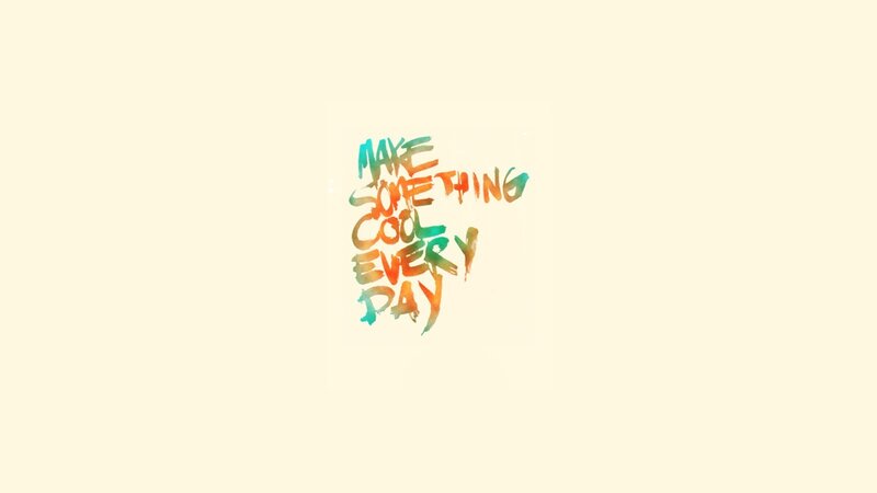 Text Art on Beige