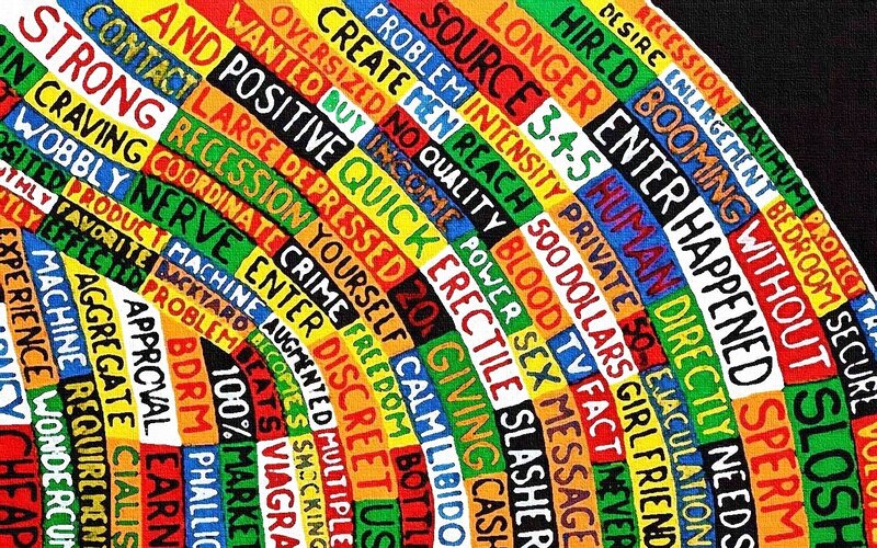 Text Art on Canvas