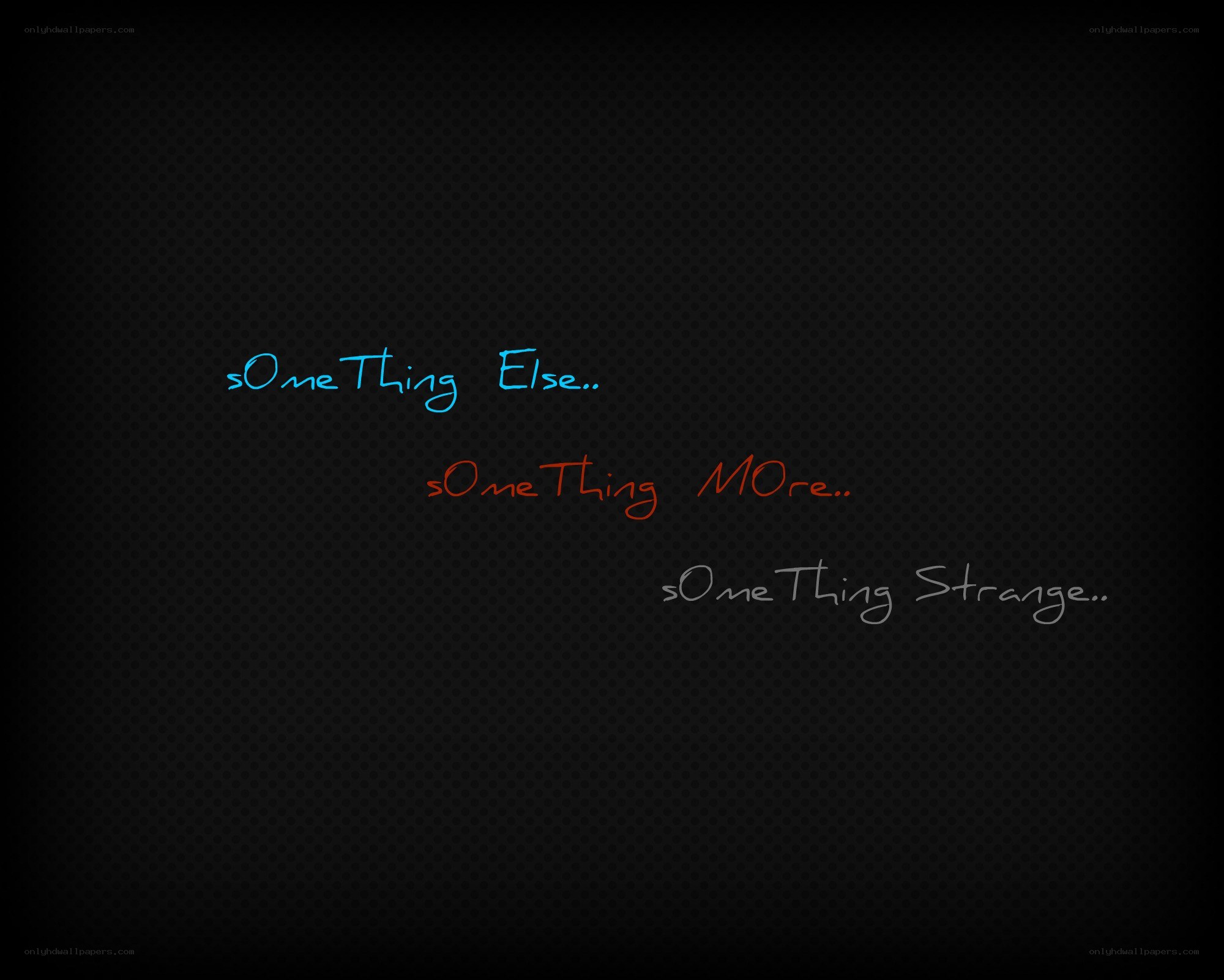 text art on dark background