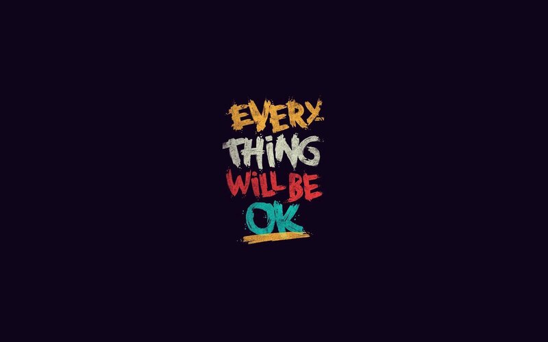 Text Art on Dark Background — Black, Calming